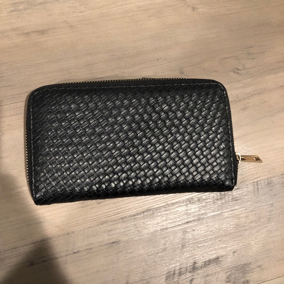 SOLD! Woven Black Wallet - Picture 2 of 5